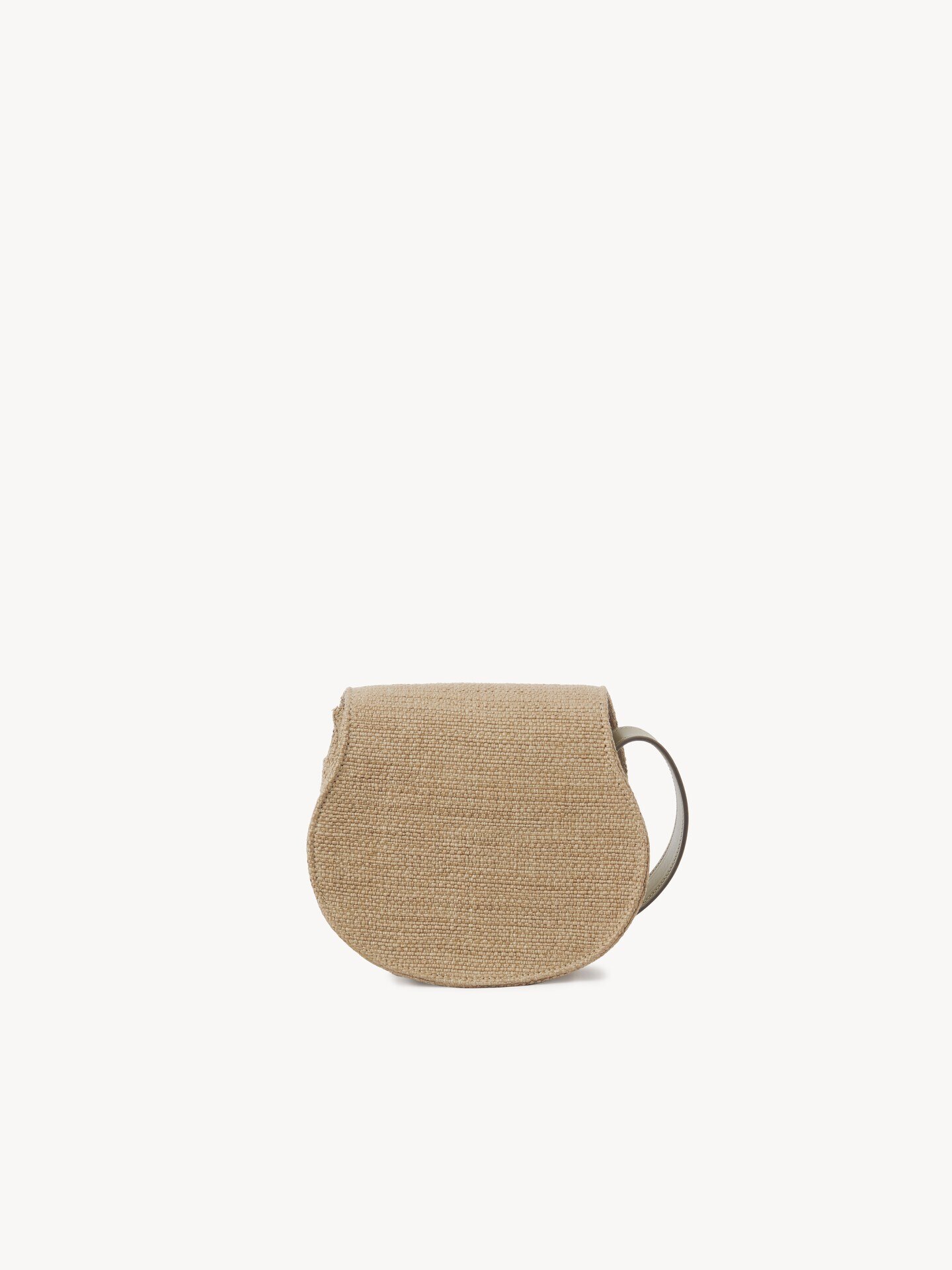 Bolso saddle peque&ntilde;o Marcie de fibras de efecto rafia - 5