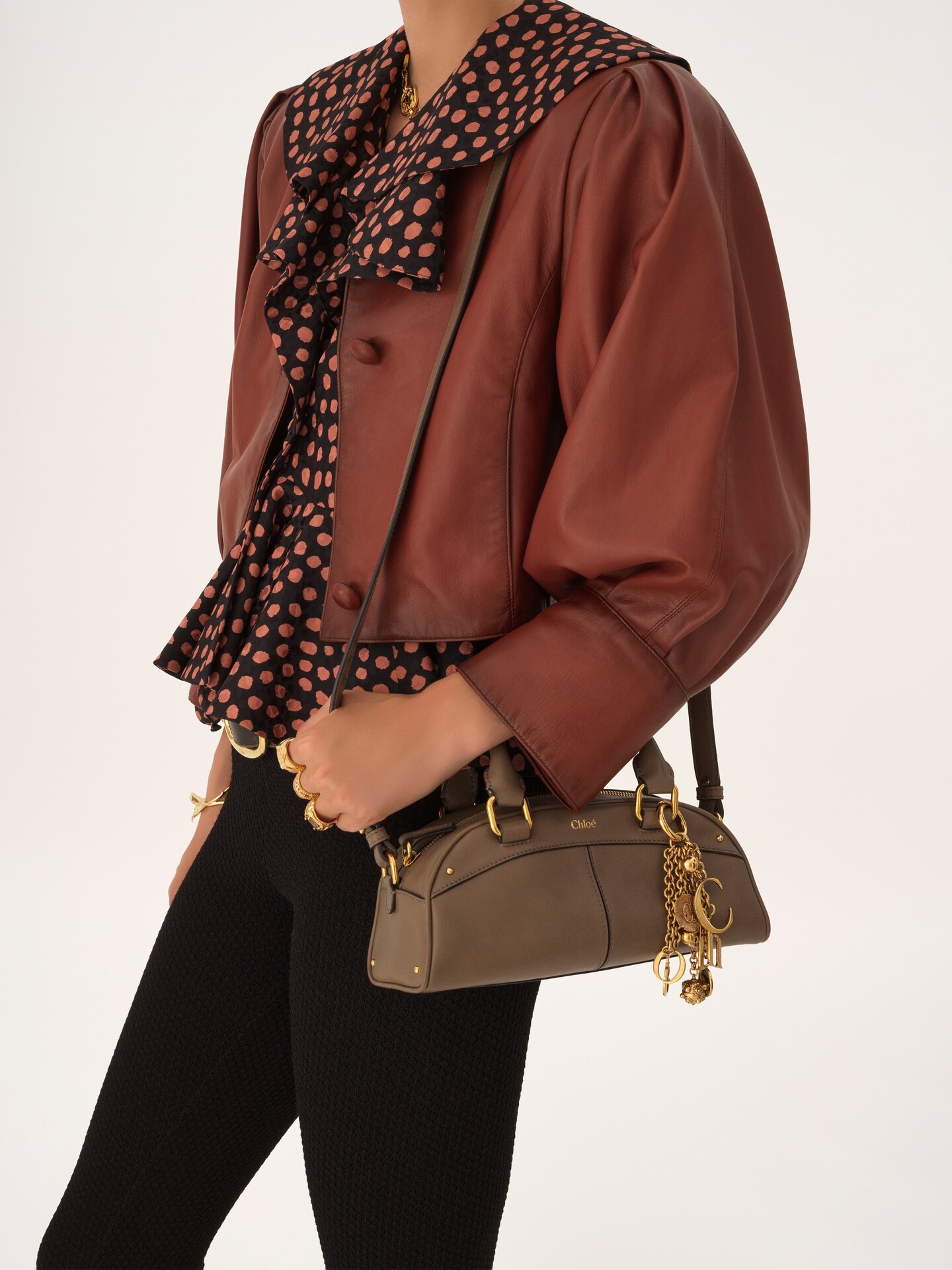 Small Chlo&eacute; bowling bag in soft leather - 3