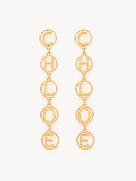 Pendientes Chlo&eacute; Script