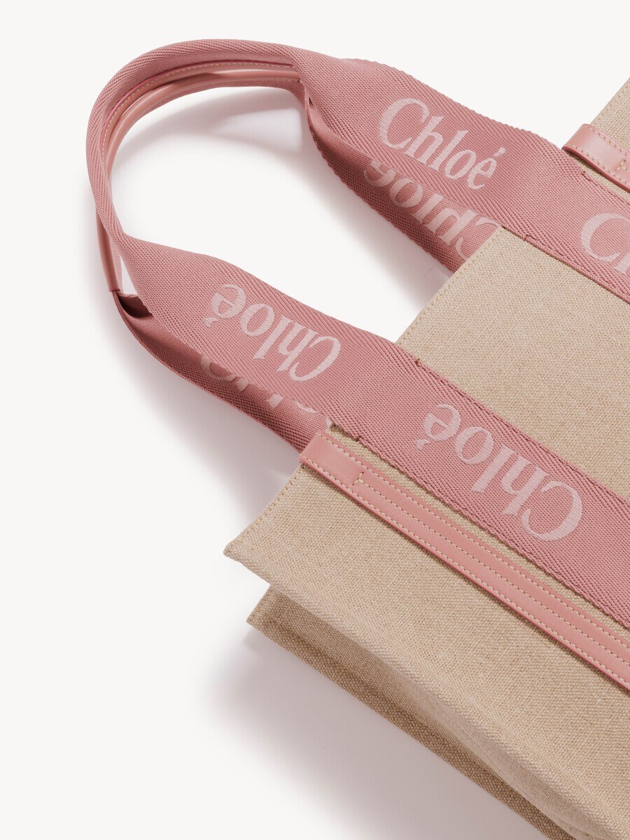 Bolso tote Woody de lino - 7