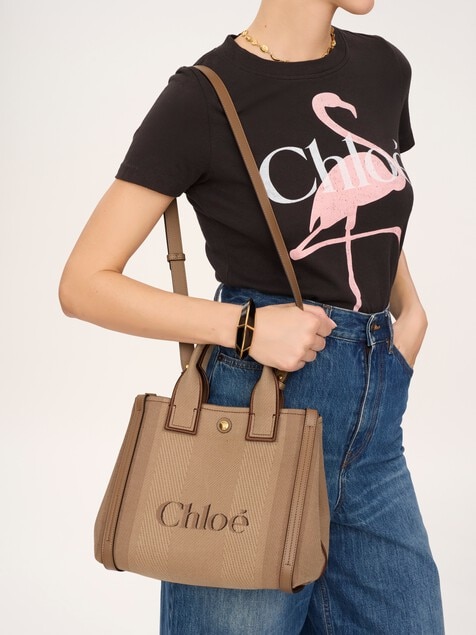 Bolso tote Chlo&eacute; Carry peque&ntilde;o de lona