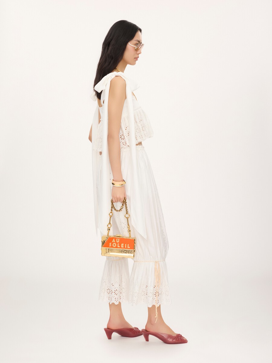 Fluid drawstring pants in soft cotton - 7