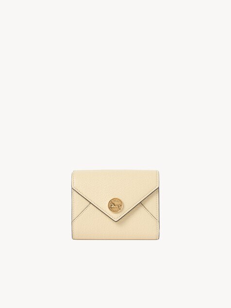 Small Envelope tri-fold in grained leather