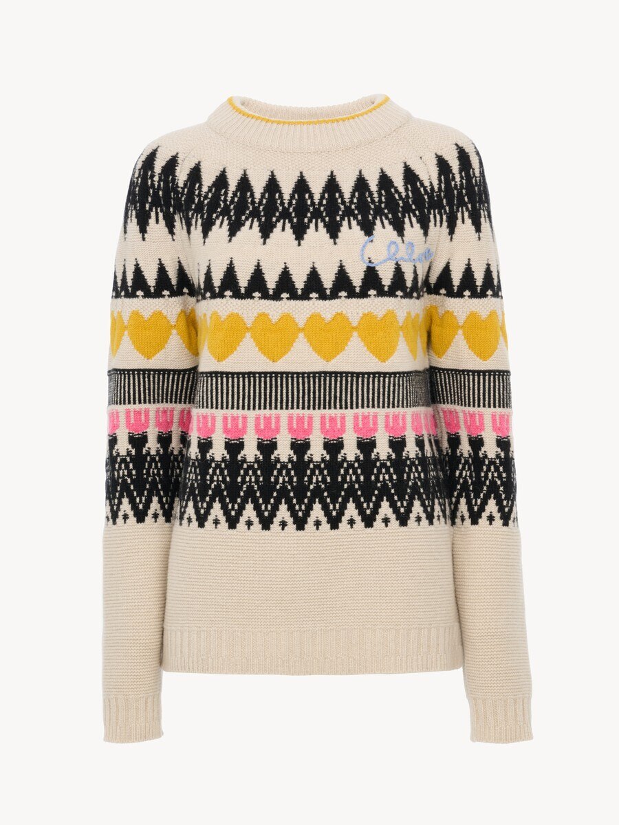 Generous logo sweater in a wool & cashmere knit - 2