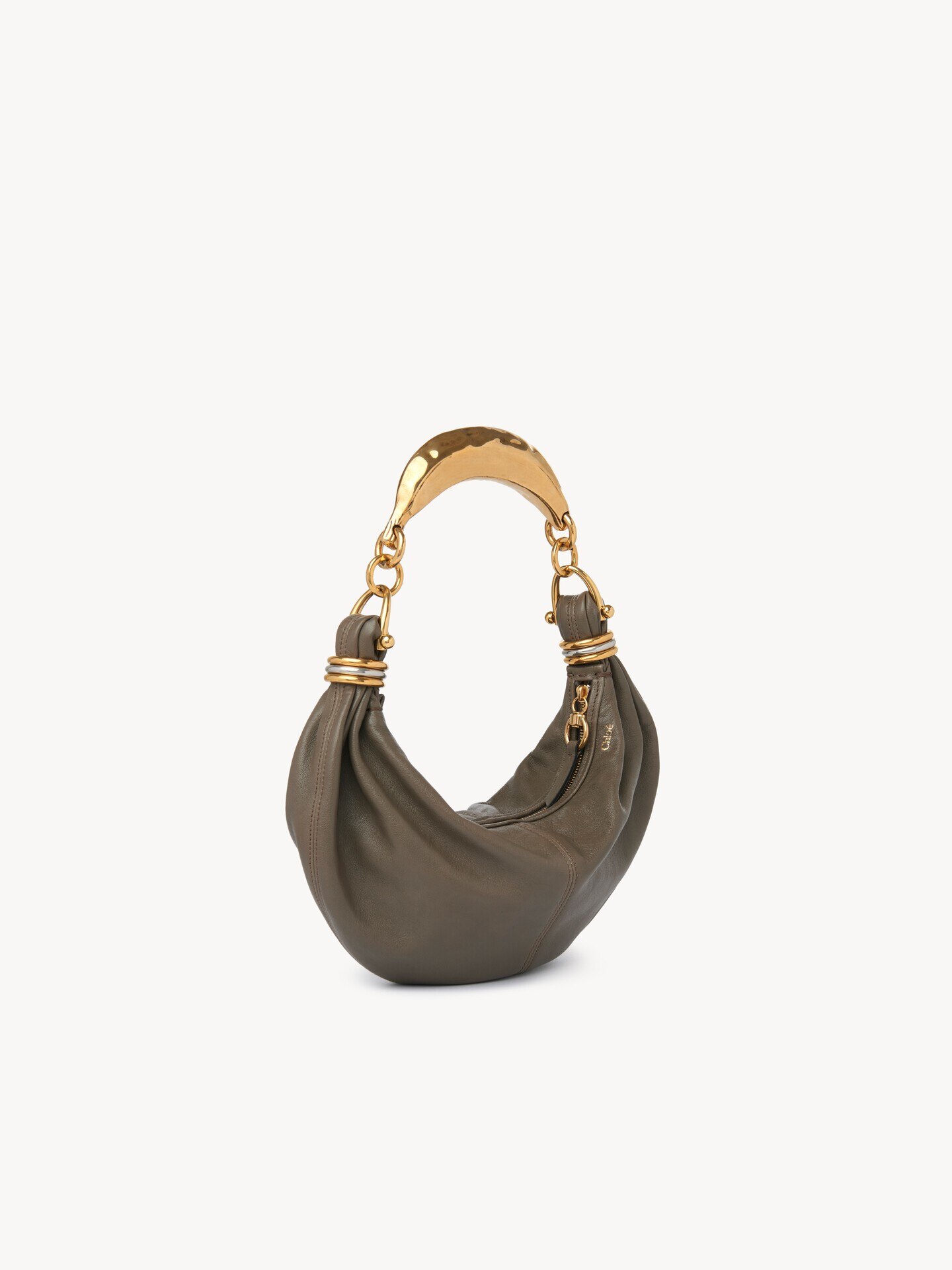 Bolso hobo Bracelet peque&ntilde;o de cuero granulado - 4