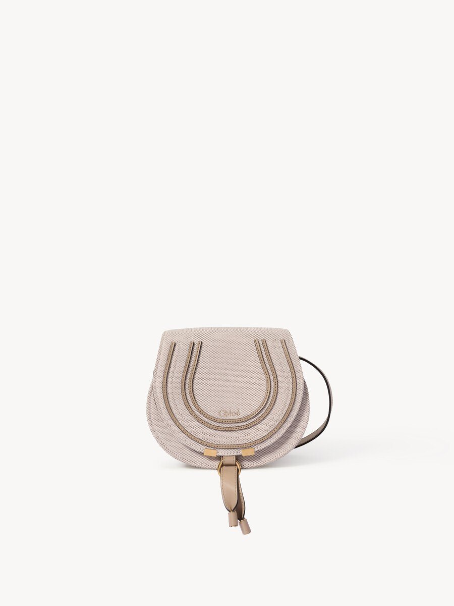 Small Marcie saddle bag in canvas - 1
