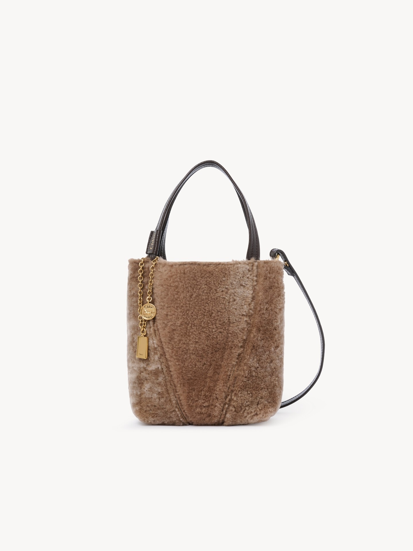 Bolso tote peque&ntilde;o Chlo&eacute; Spin de cuero de borrego - 1
