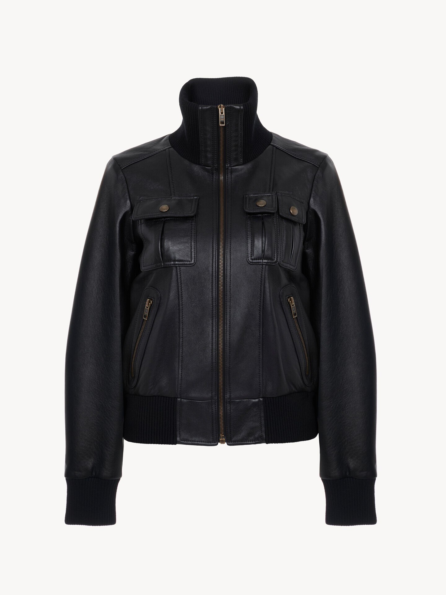 Short blouson in leather - 2