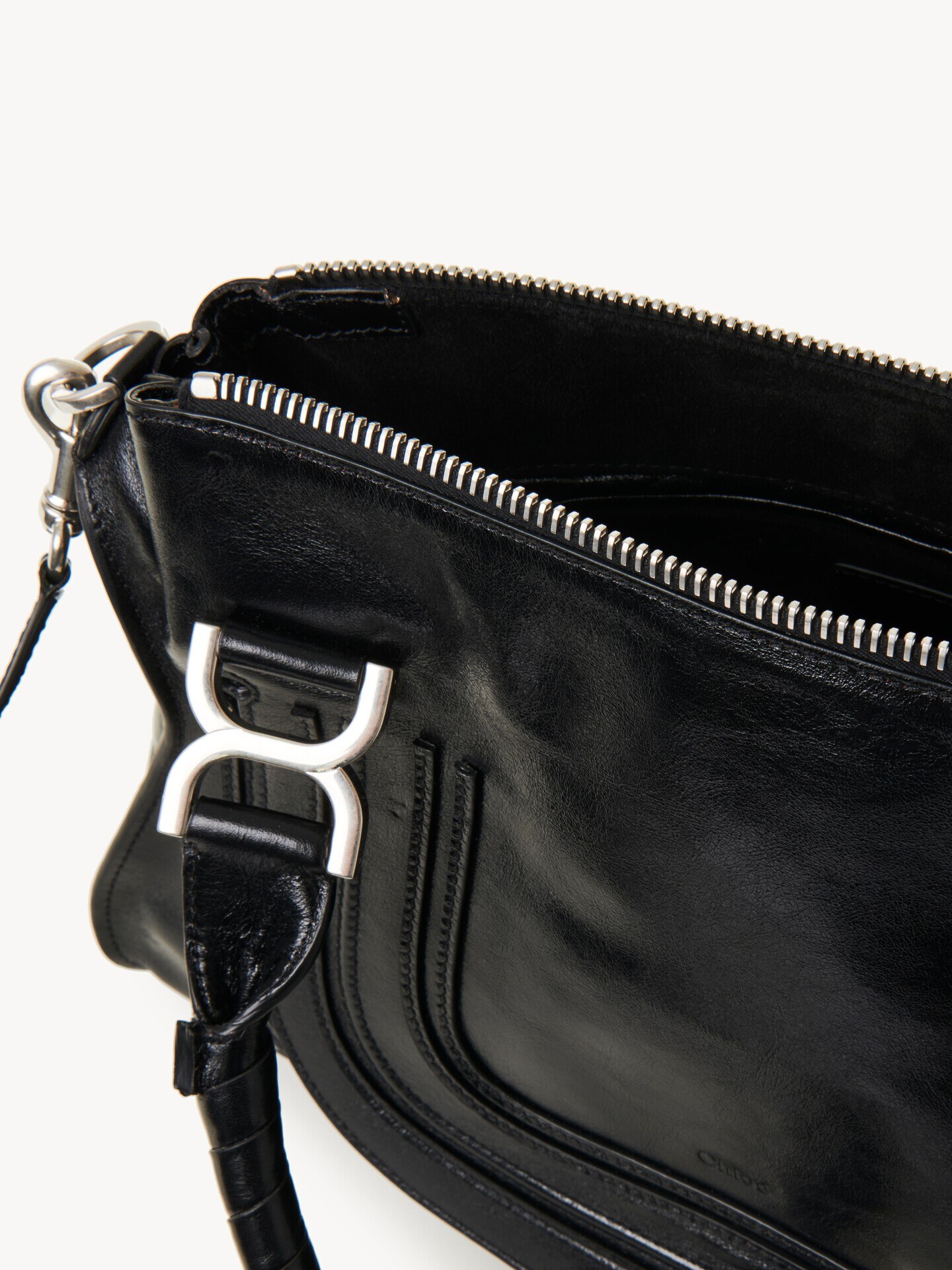 Bolso Marcie de cuero brillante - 8