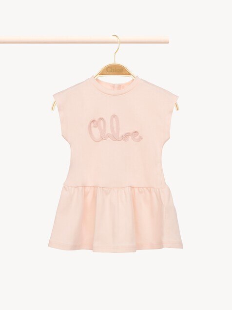 Vestido de manga corta con logotipo de beb&eacute;