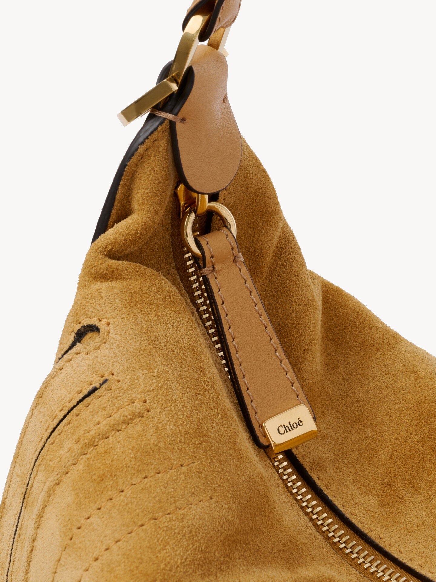 Small Marcie shoulder bag in suede leather - 9