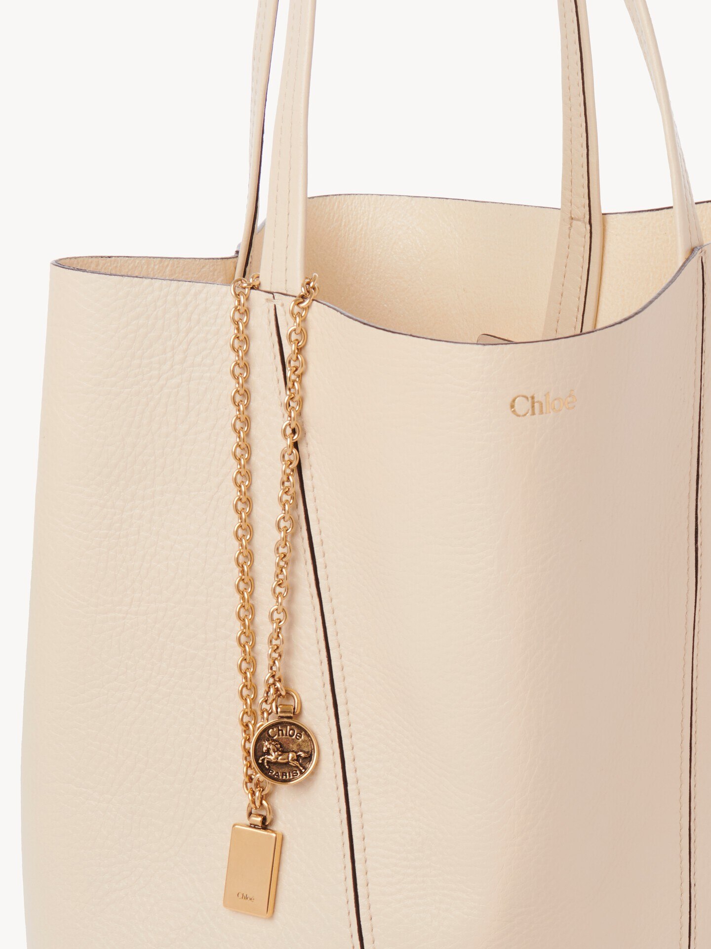 Bolso tote Chlo&eacute; Spin de cuero granulado - 6