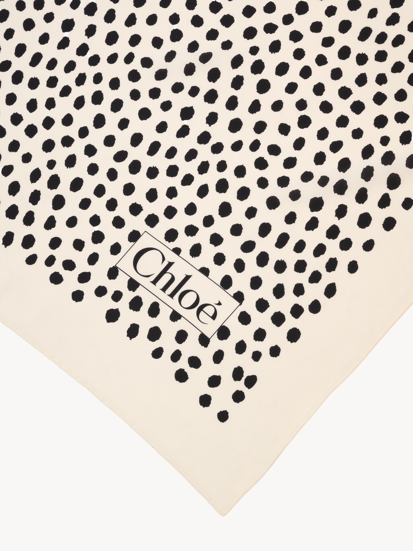 Pa&ntilde;uelo cuadrado Chlo&eacute; Spotted de seda - 3