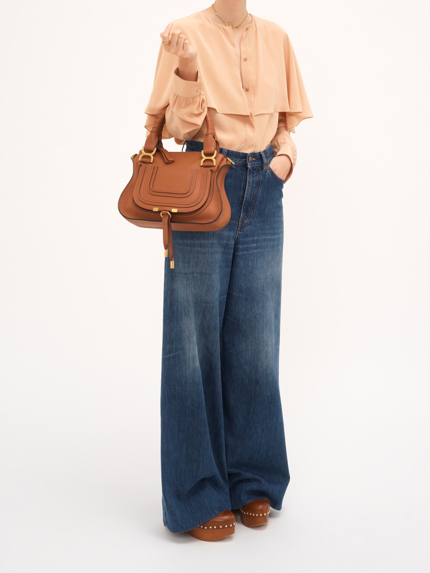 Small Marcie bag in grained leather - 11
