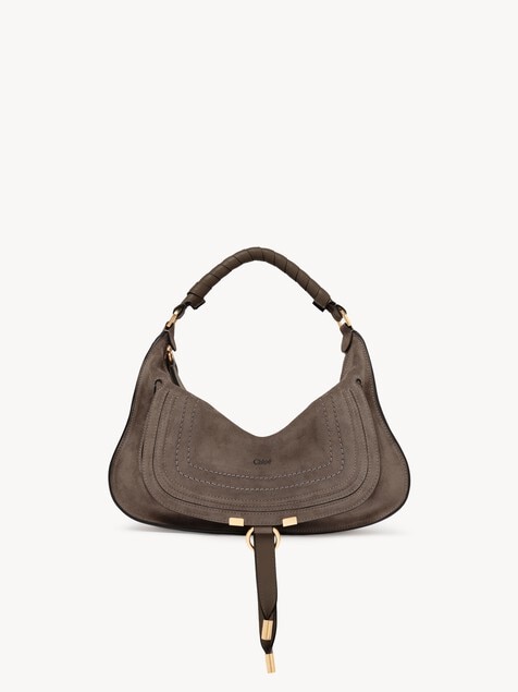 Bolso de hombro Marcie peque&ntilde;o de ante