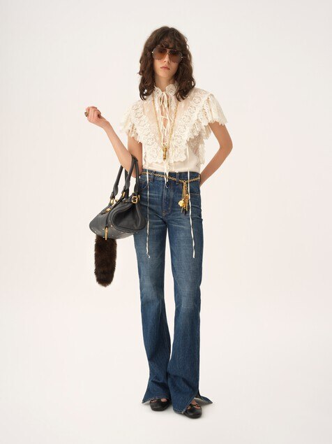 Straight jeans in denim