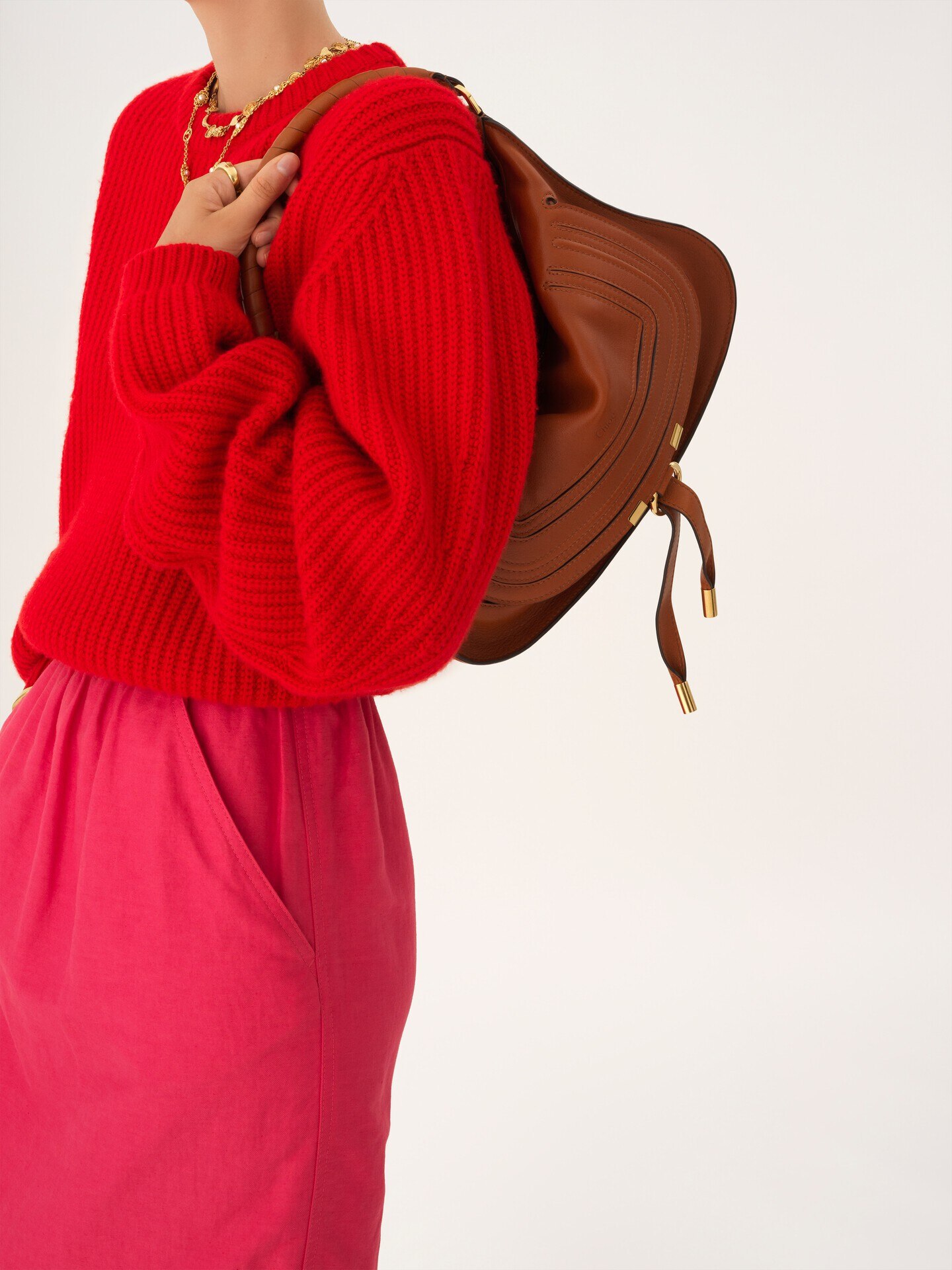 Small Marcie shoulder bag in soft leather - 3