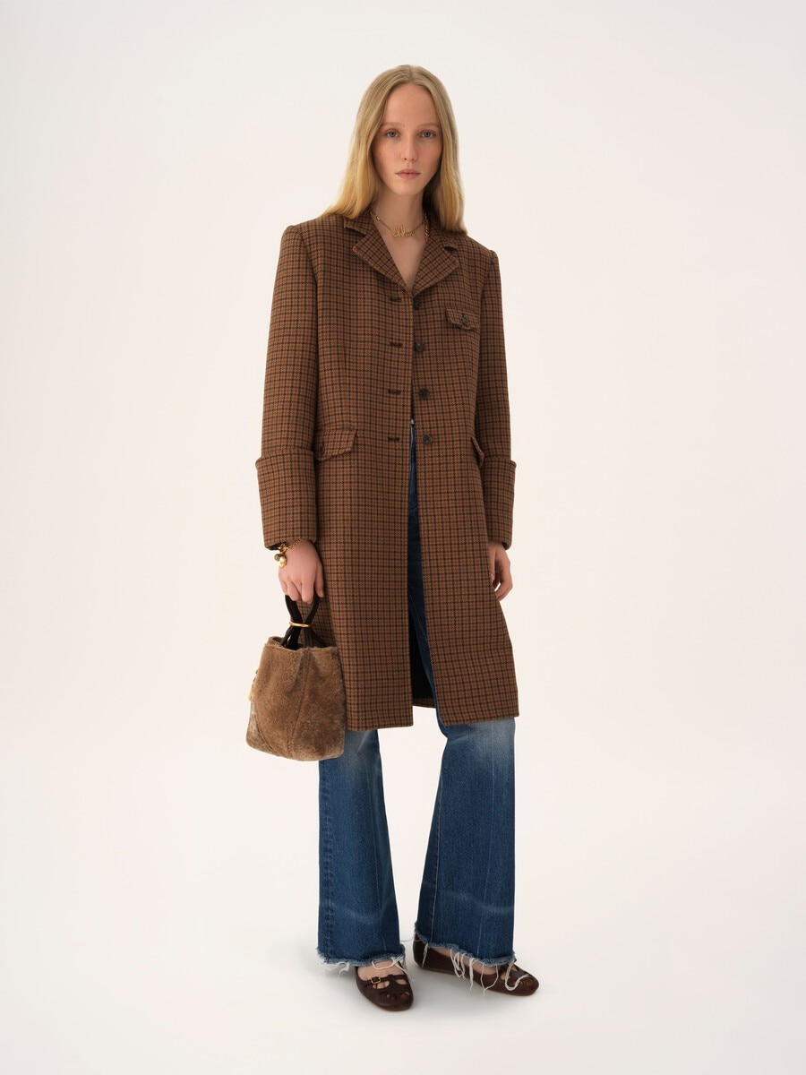 Small Chlo&eacute; Spin tote bag in shearling - 7
