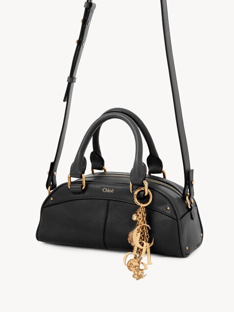 Bolso bowling Chlo&eacute; peque&ntilde;o de cuero suave