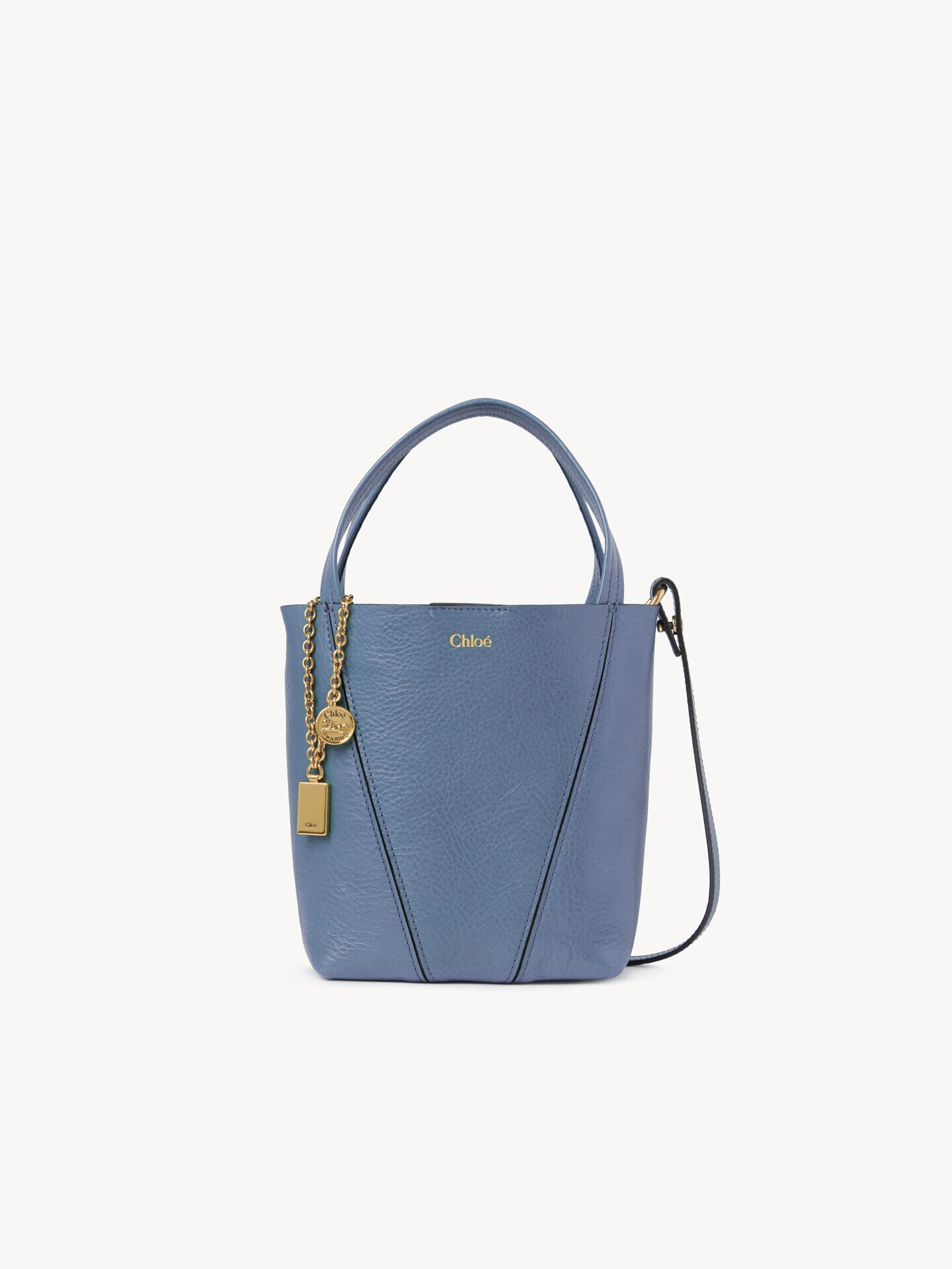 Small Chlo&eacute; Spin tote bag in grained leather - 2