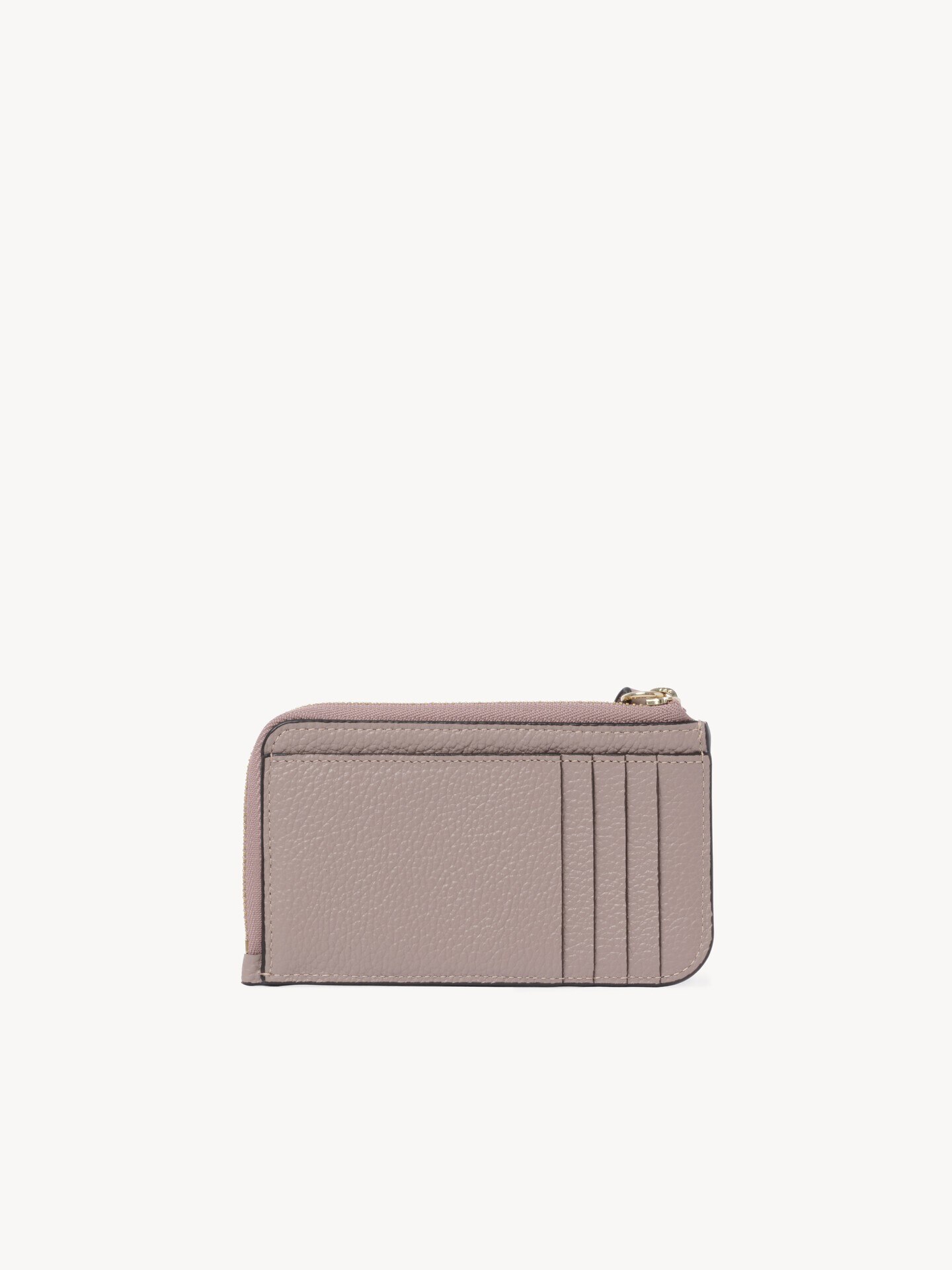 Alphabet wallet in grained leather - 4