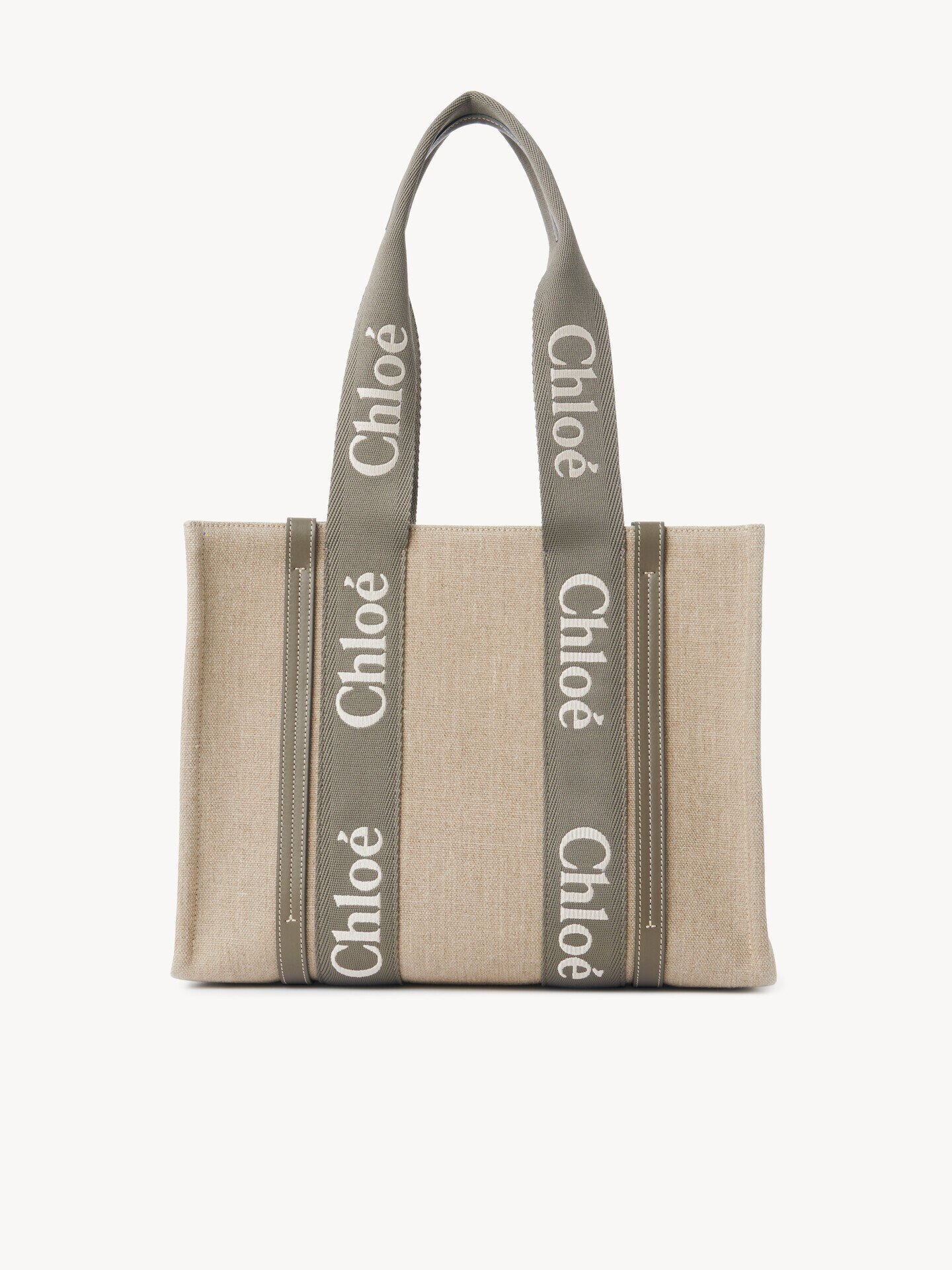 Bolso tote Woody de lino - 5