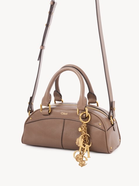 Bolso bowling Chlo&eacute; peque&ntilde;o de cuero suave