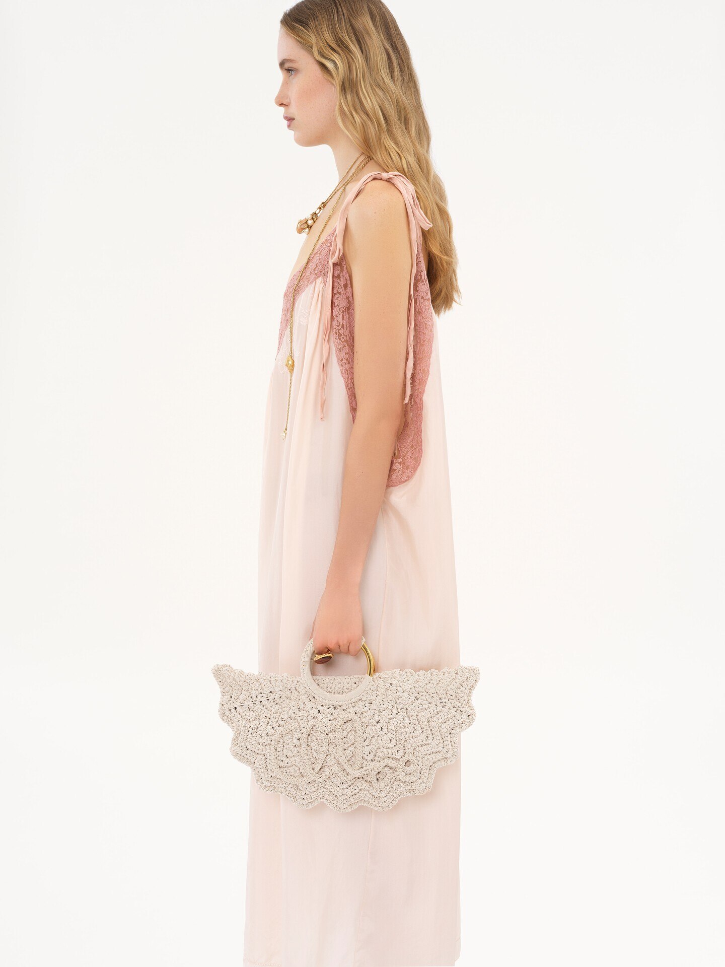 Small Bracelet Paravent tote bag in crochet - 3