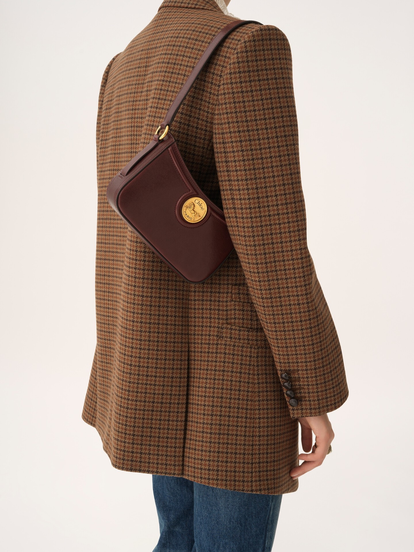 Horse Medal shoulder bag in grained leather - 3