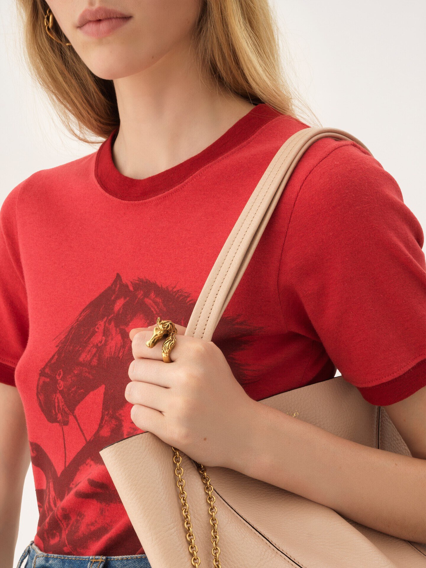 The Chlo&eacute; Chain Horse Toi et Moi ring - 3