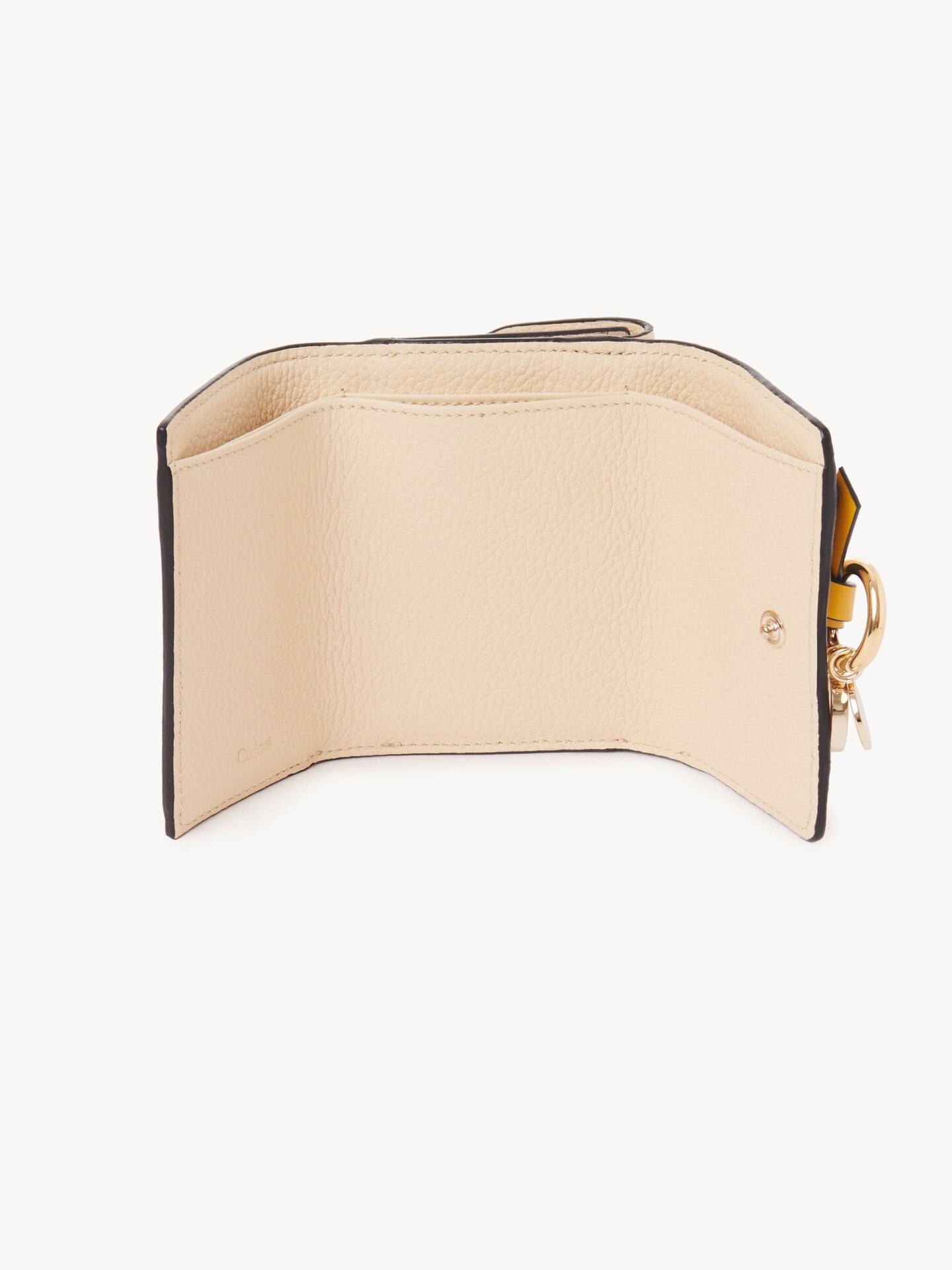 Small Alphabet tri-fold in grained leather - 5