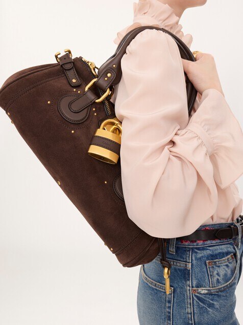 Paddington bag in suede leather