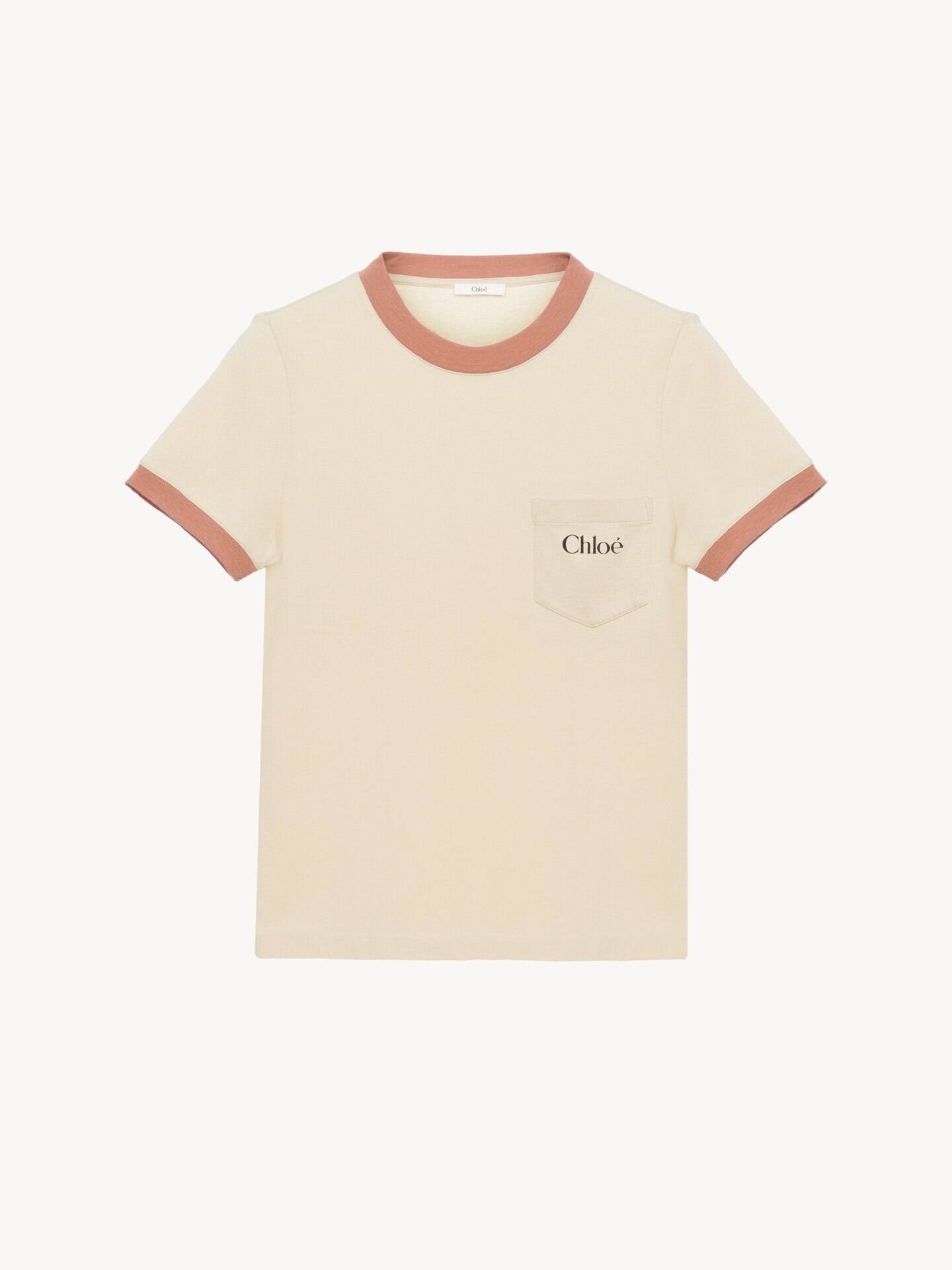 Crew-neck logo T-shirt in cotton jersey - 1
