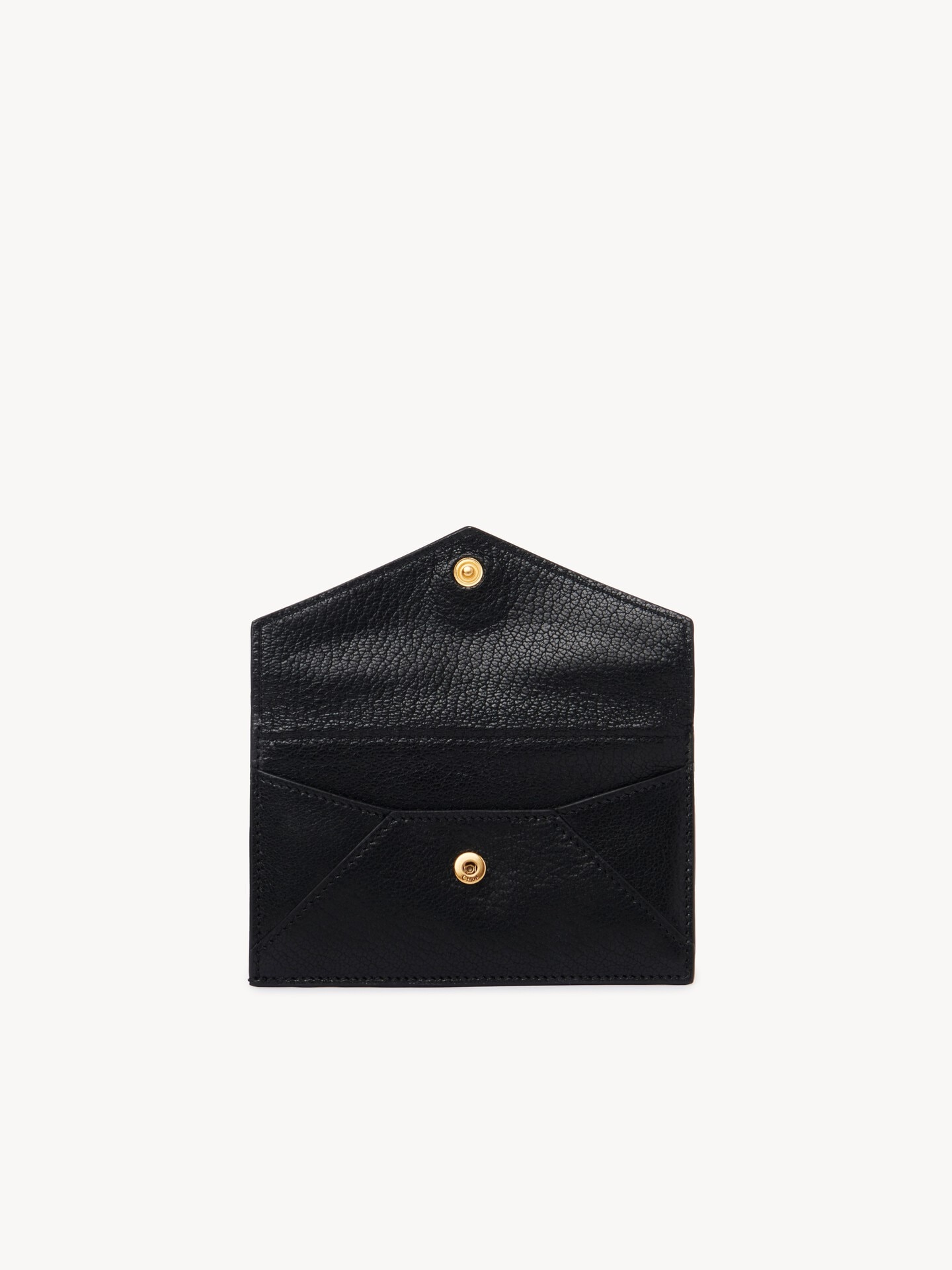 Small Envelope purse with card slots in grained leather - 5
