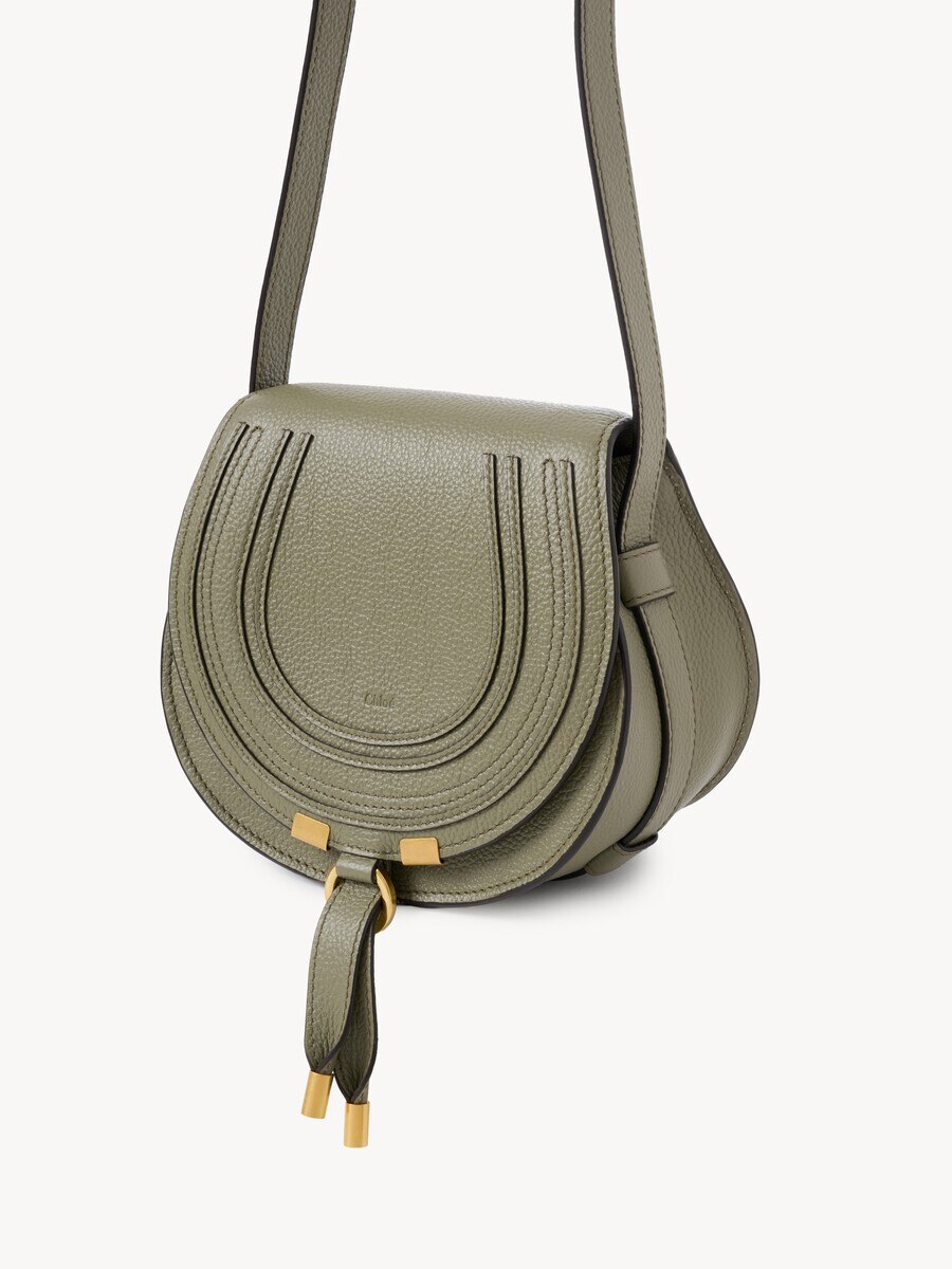 Bolso saddle Marcie peque&ntilde;o de cuero granulado - 4