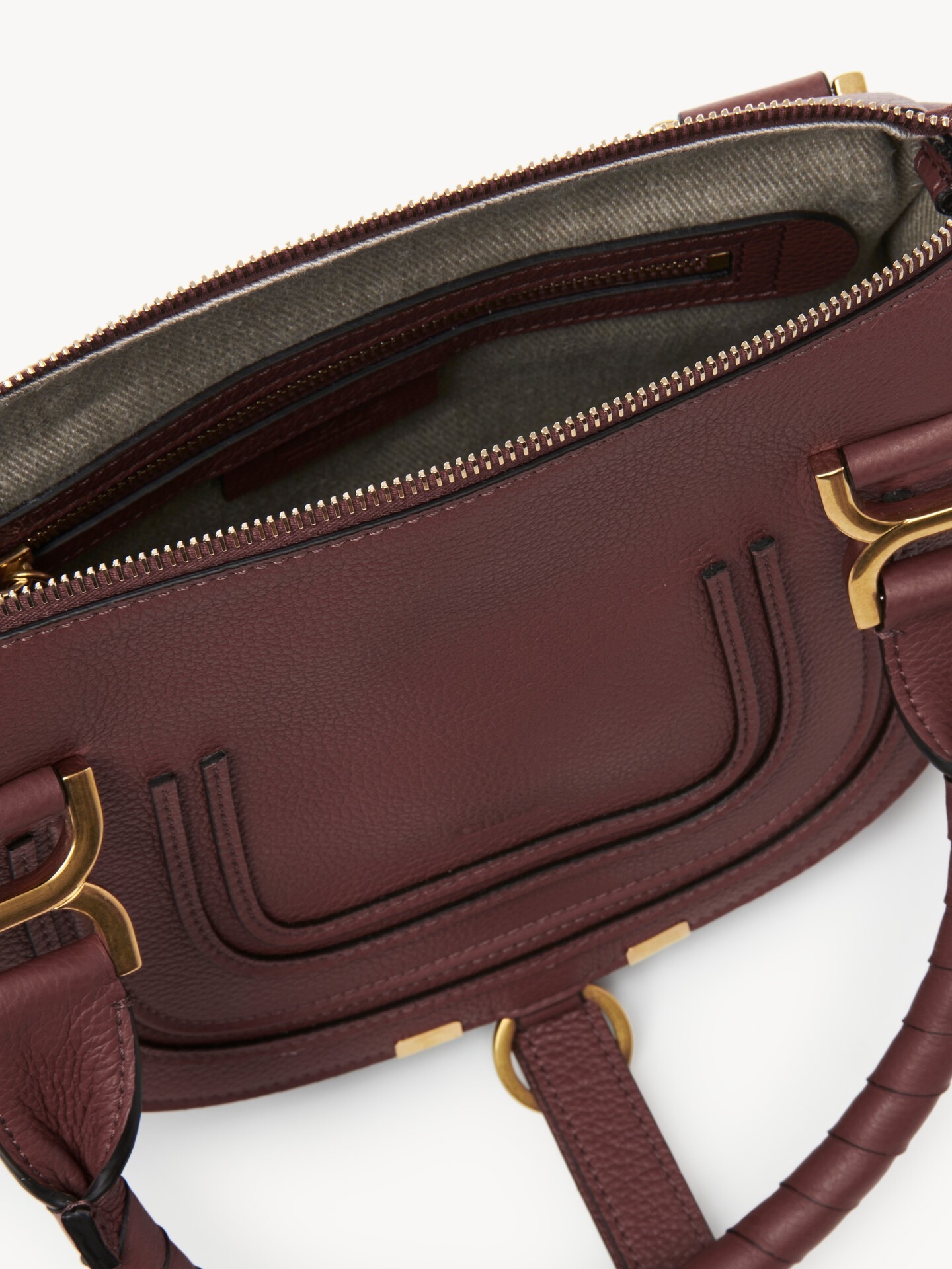 Small Marcie bag in grained leather - 5