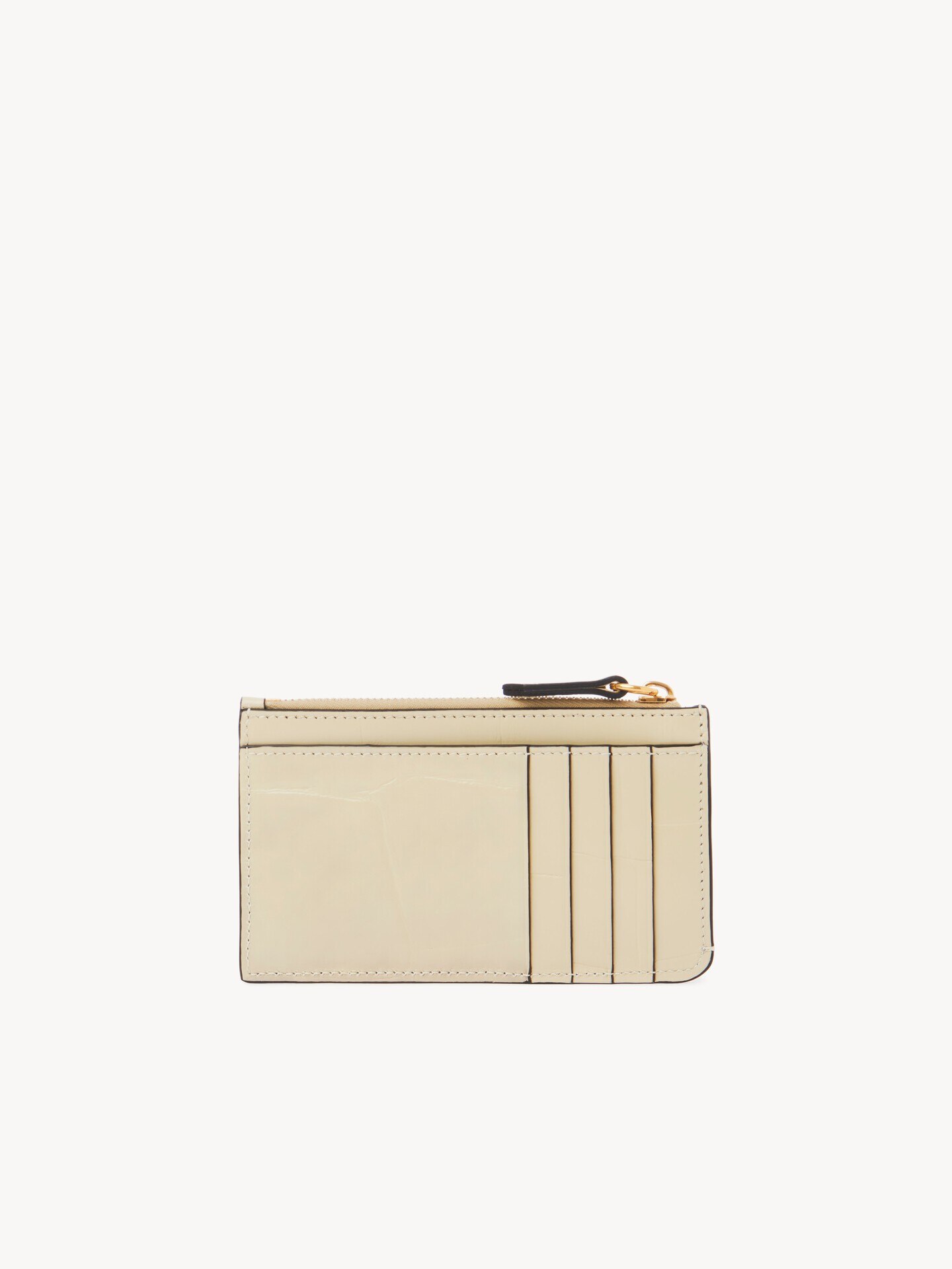 Small Chloé Iconic purse with card slots in croco-effect leather - 5