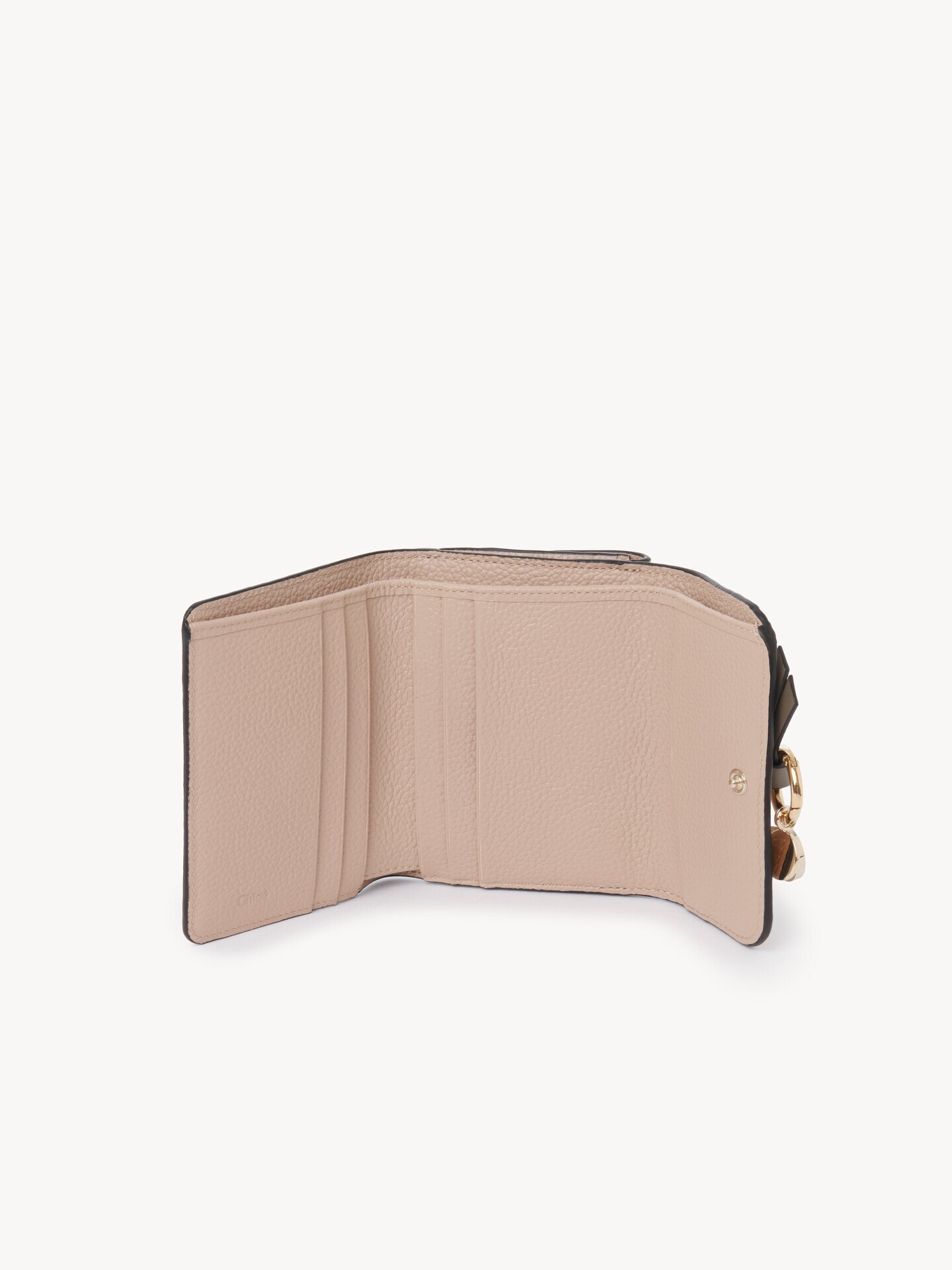 Small Alphabet tri-fold in grained leather - 5