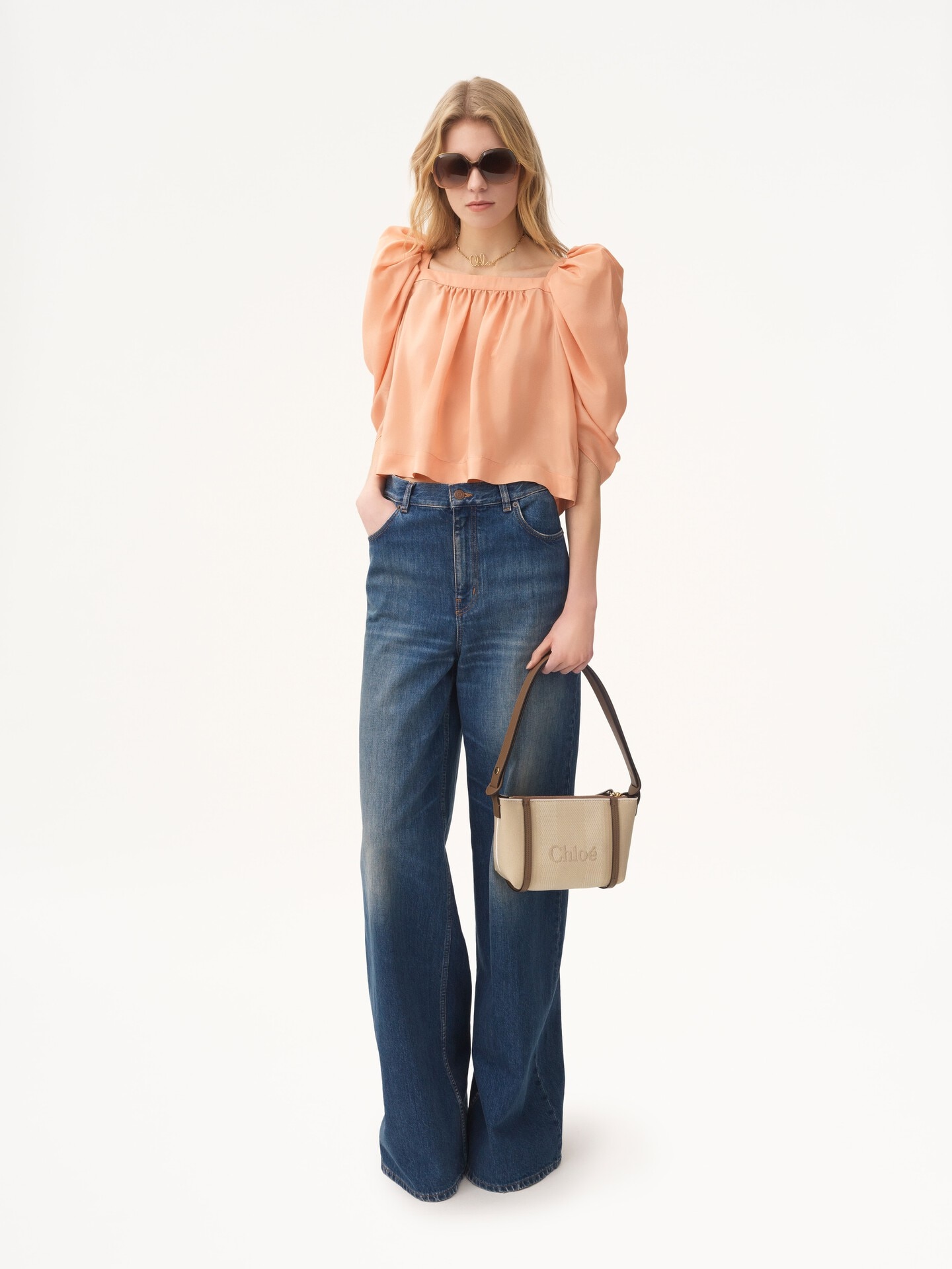 Bolso de hombro Chlo&eacute; Carry de lona - 8