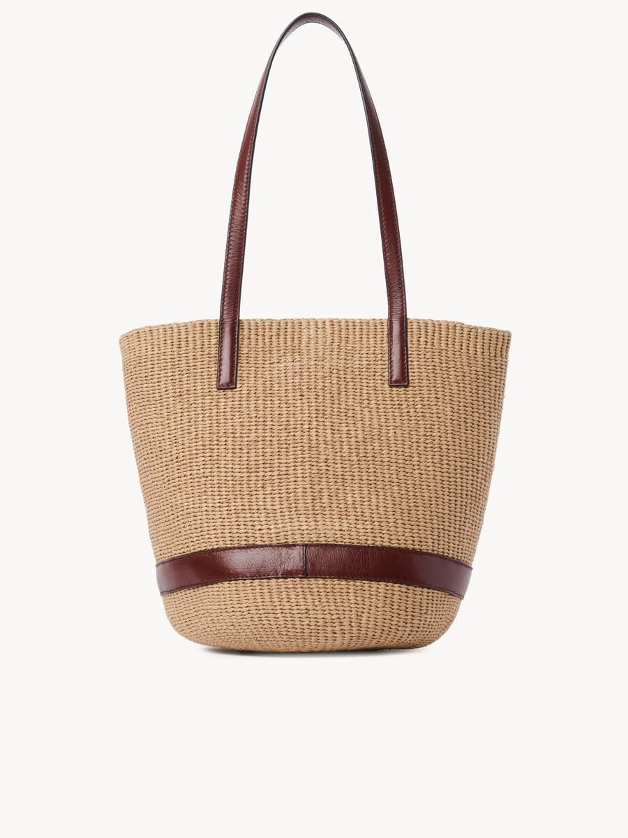 Chlo&eacute; Charms basket bag in natural fibers - 5
