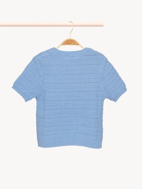 Camiseta de cuello redondo y logotipo infantil