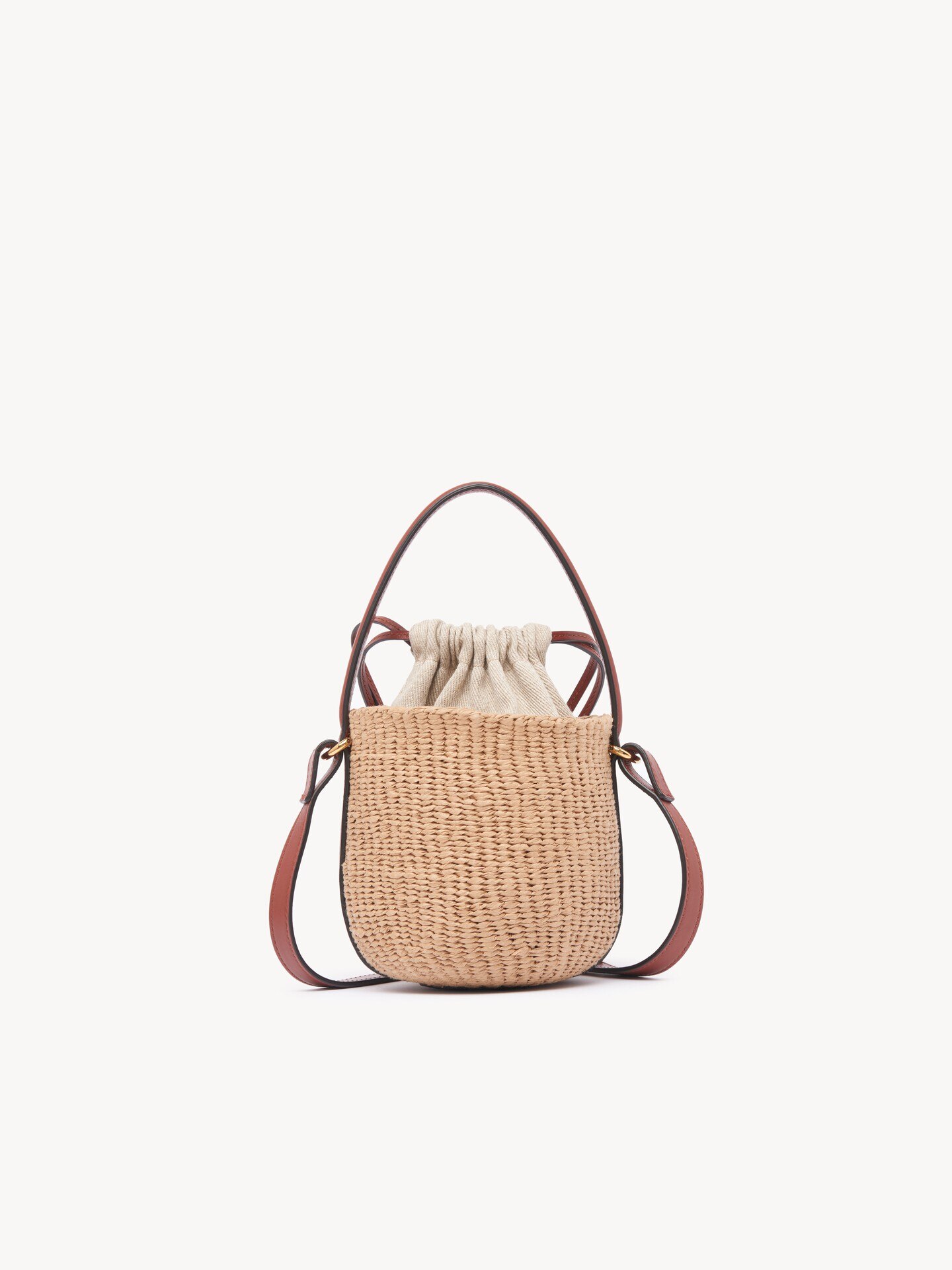 Mini Horse Medal basket bag in natural fibres - 5