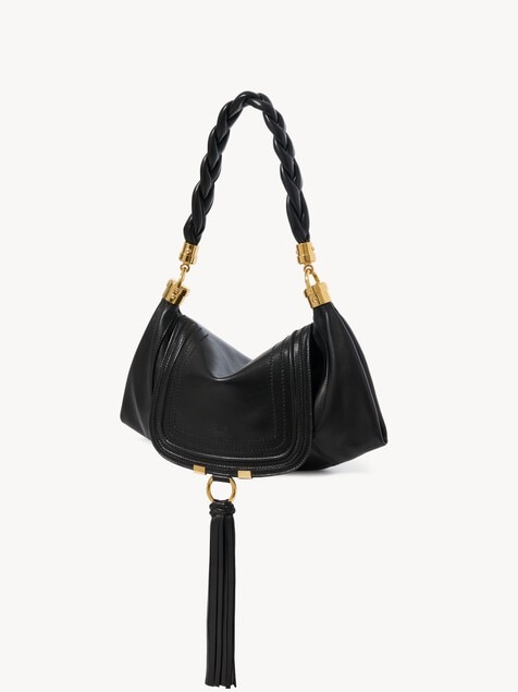 Small Marcie Foulard hobo bag in soft leather