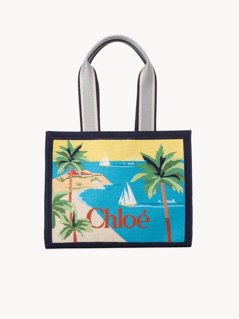 Bolso tote Chlo&eacute; Soleil de lona bordada