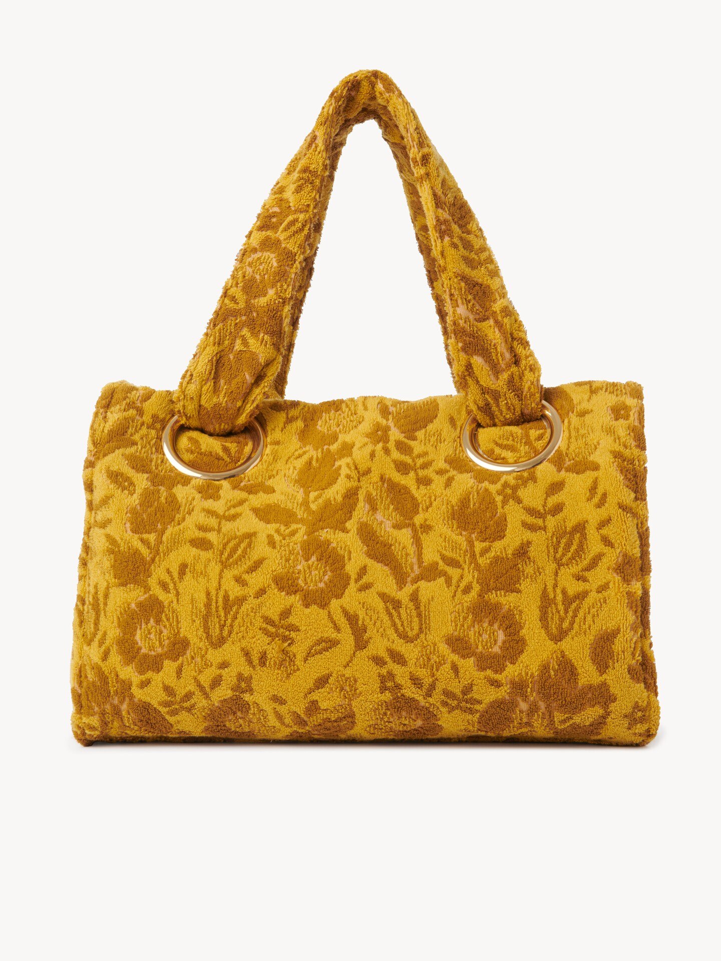 Large Chloé Plage tote bag in jacquard terry - 5