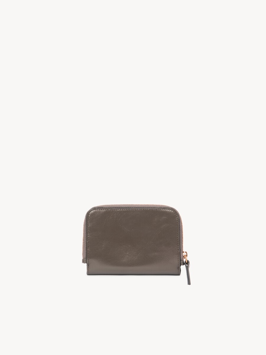Alphabet bi-fold wallet in shiny leather - 4