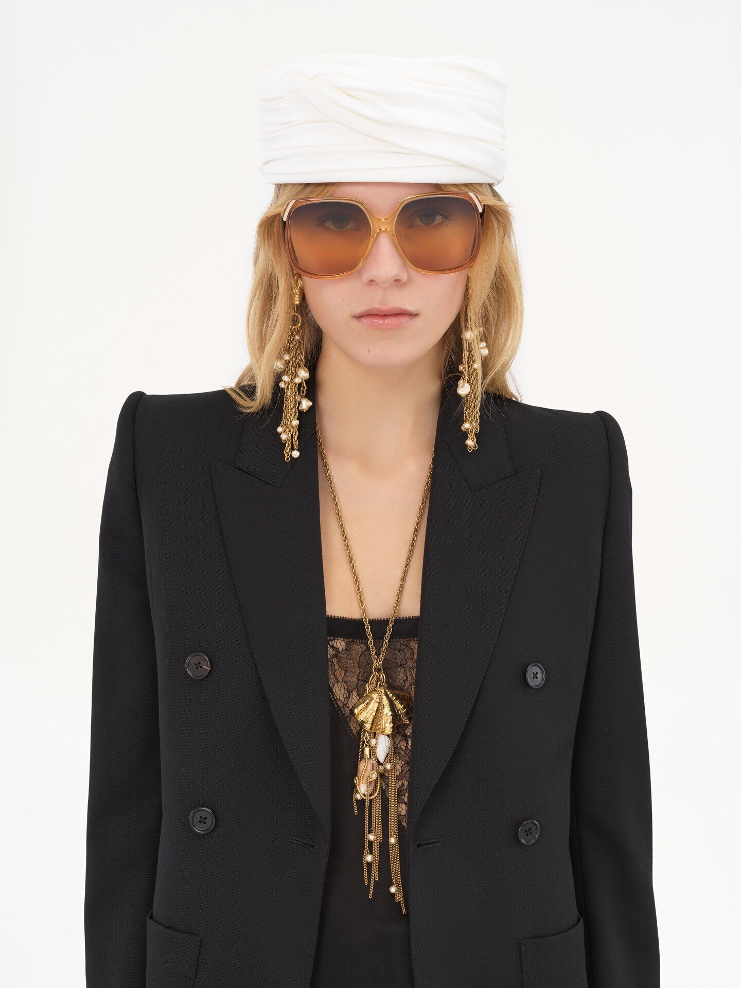 Tailored jacket in wool grain de poudre - 9