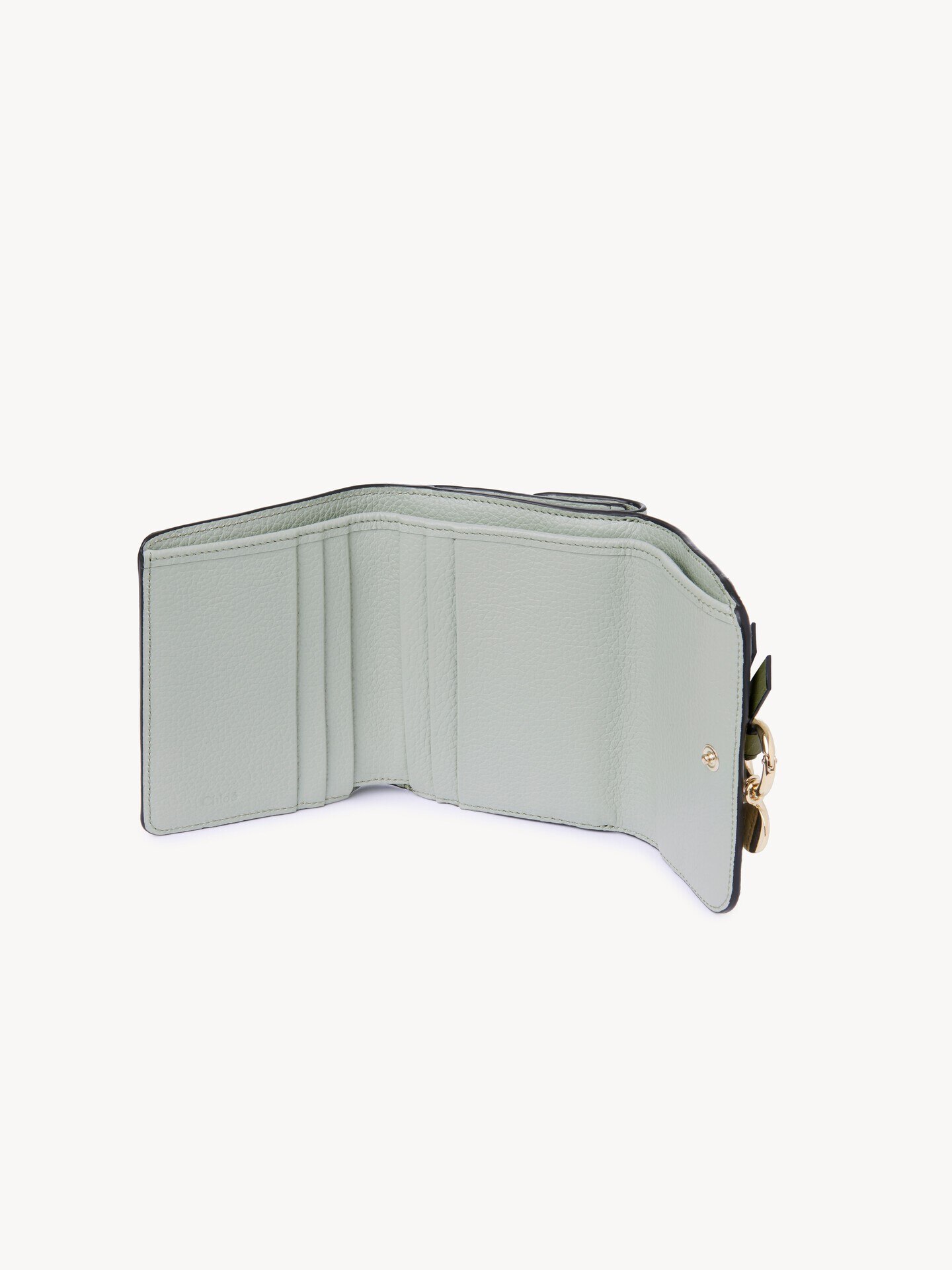 Small Alphabet tri-fold in grained leather - 5