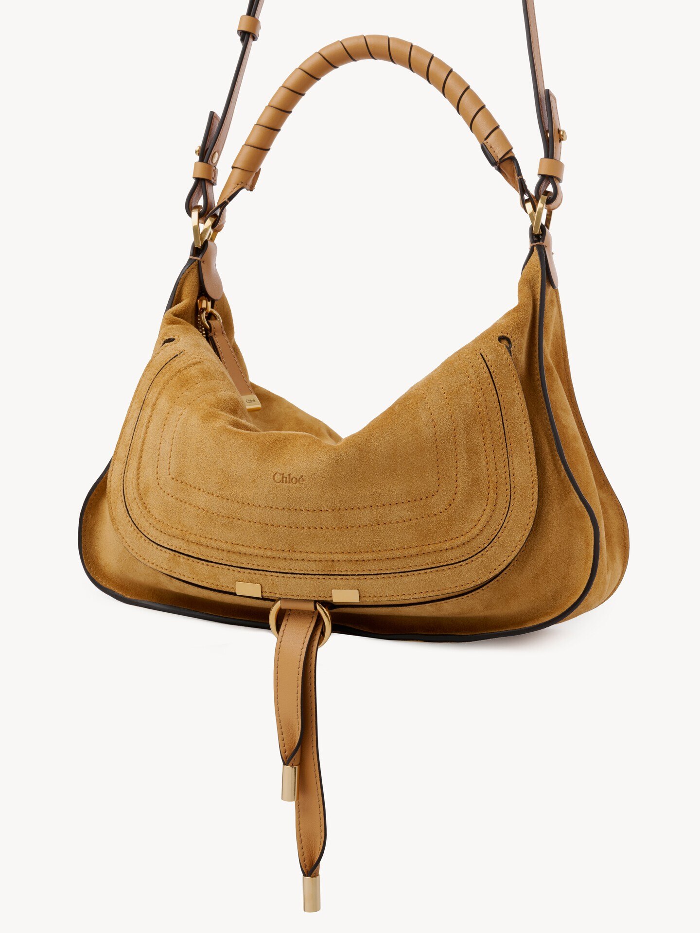 Bolso de hombro Marcie peque&ntilde;o de ante - 6
