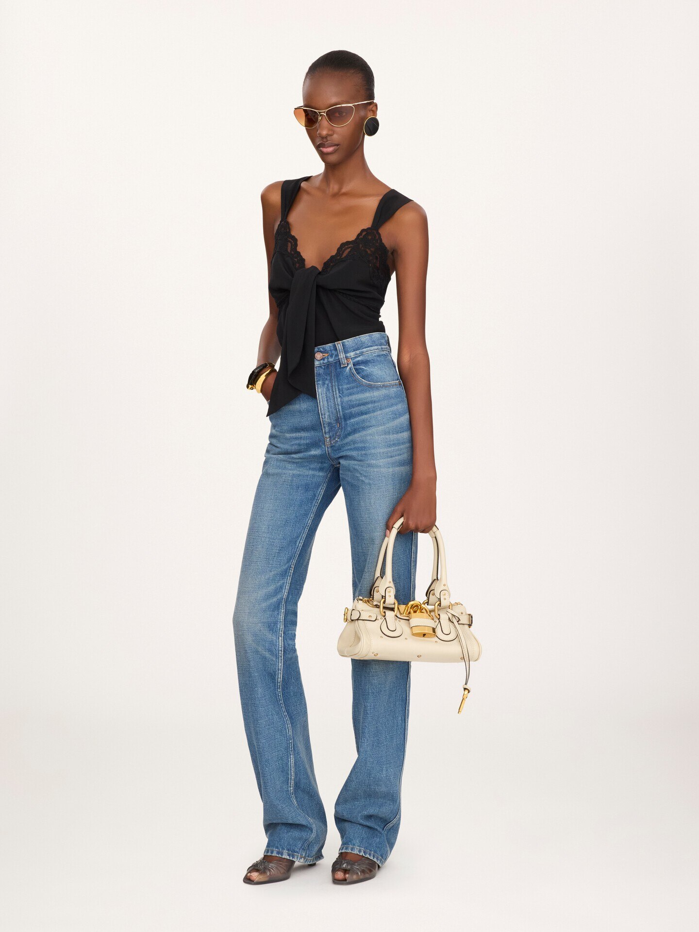 Small Paddington bag in grained leather - 8